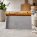 Commercial Dough Scraper Stainless Steel Olive Wood 150mm