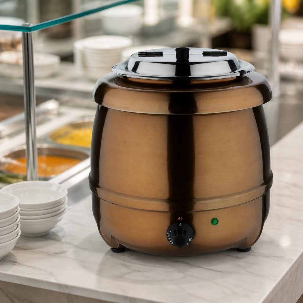Commercial Soup Kettle 10L Stainless Steel for Catering