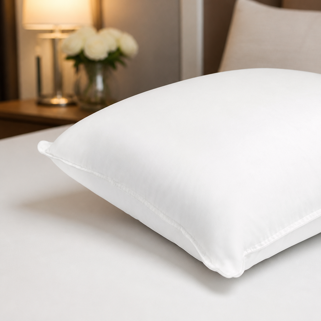 Commercial Soft Duck Feather Pillow 480x740mm Anti-Allergen