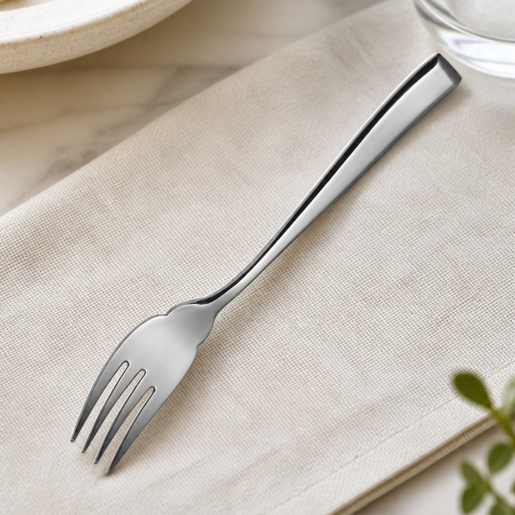 Commercial Fish Forks Set of 12 - Durable Stainless Steel Cutlery
