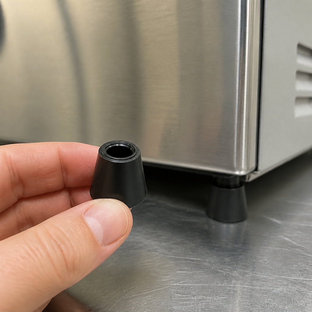 Commercial Microwave Feet with Rubber Pads - 4 Pack