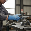 Premium Lightweight PU Palm Coated Cut Level B Gloves for Secure Grip in Oily and Greasy Environments