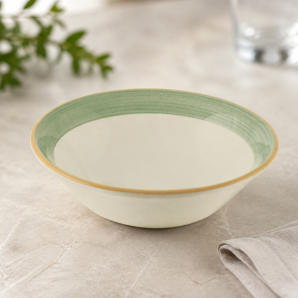 Commercial Oatmeal Bowls 165mm Green 36 Pack Catering Supplies