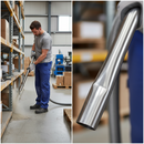 Professional Stainless Steel Crevice Tool 38MM x 280MM for Vacuum Cleaning - High-Quality Professional Grade for Industrial and Commercial Applicat...