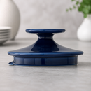 Commercial Beverage Pot Lids 600ml Porcelain Blue 12 Pack