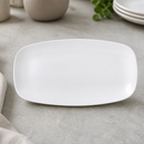 Commercial Oblong Plates 355x189mm White 6 Pack Vellum