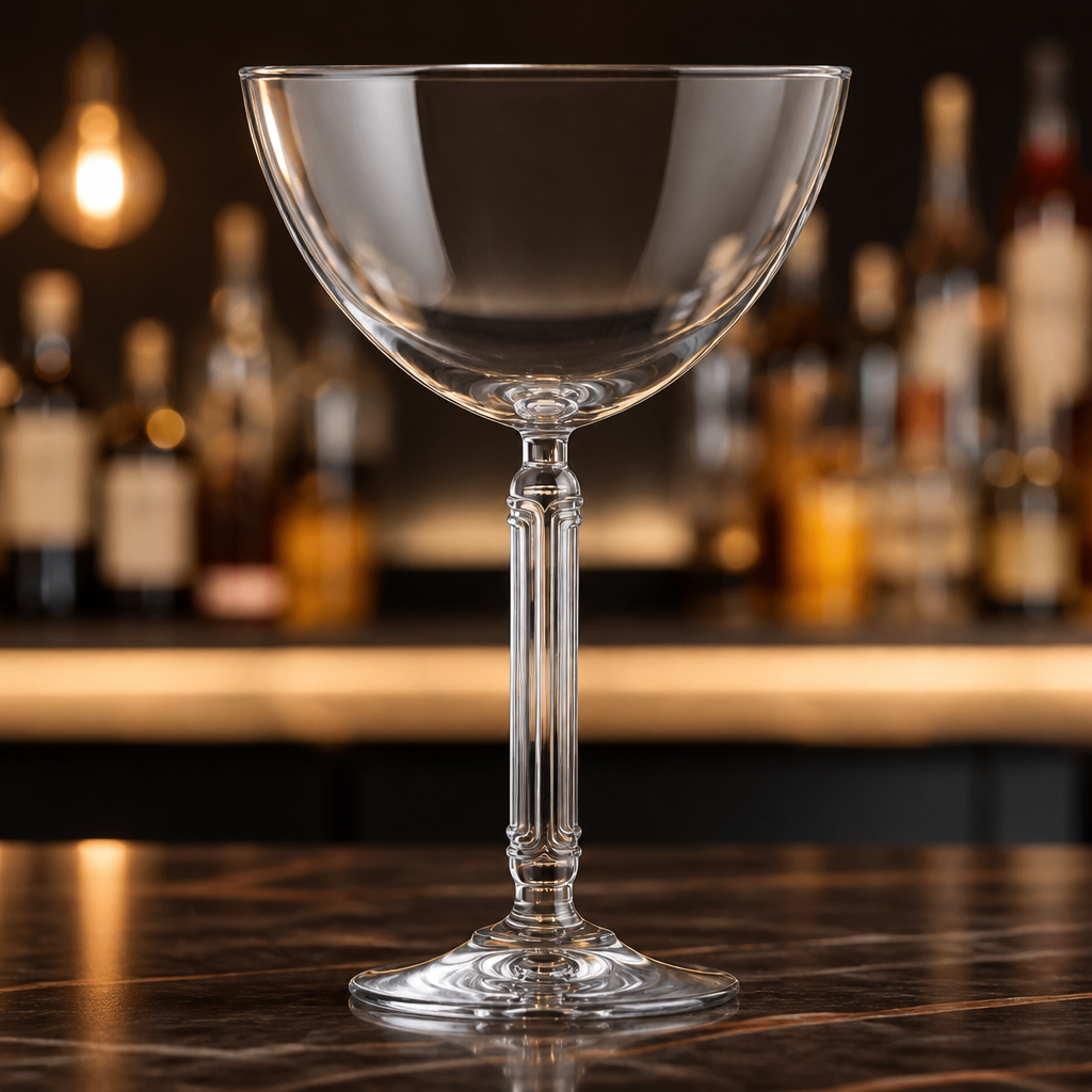 210ml Art Deco style commercial coupe glasses - 6 pack