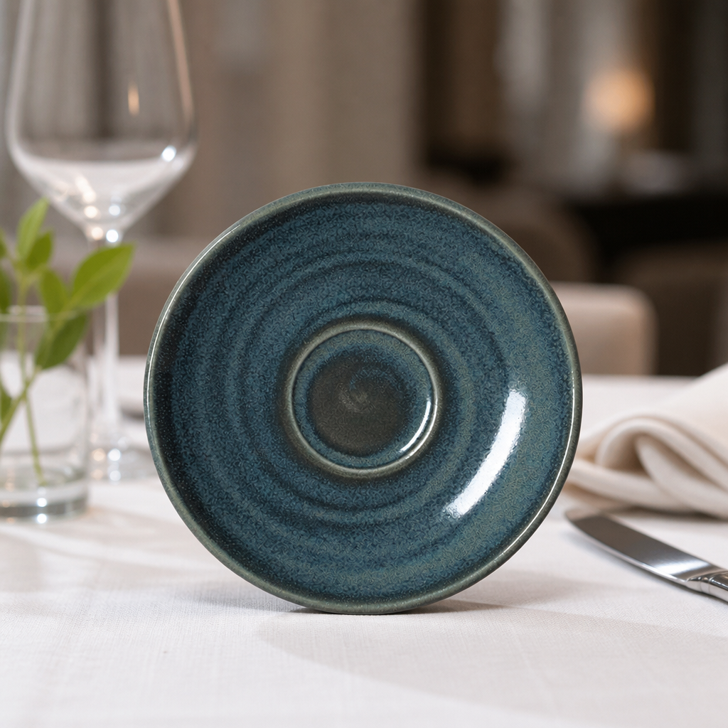 Commercial Jade Saucers 125mm - 12 Pack Artisan Design