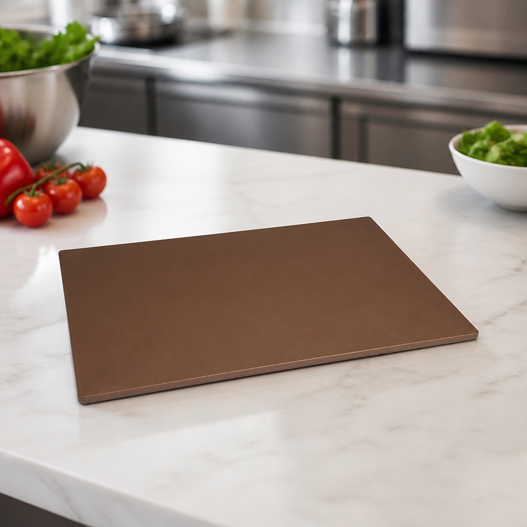 Commercial Antibacterial Chopping Board Brown 450x300mm