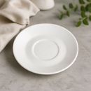 Commercial White Saucers 158mm for Coffee Cups - 12 Pack