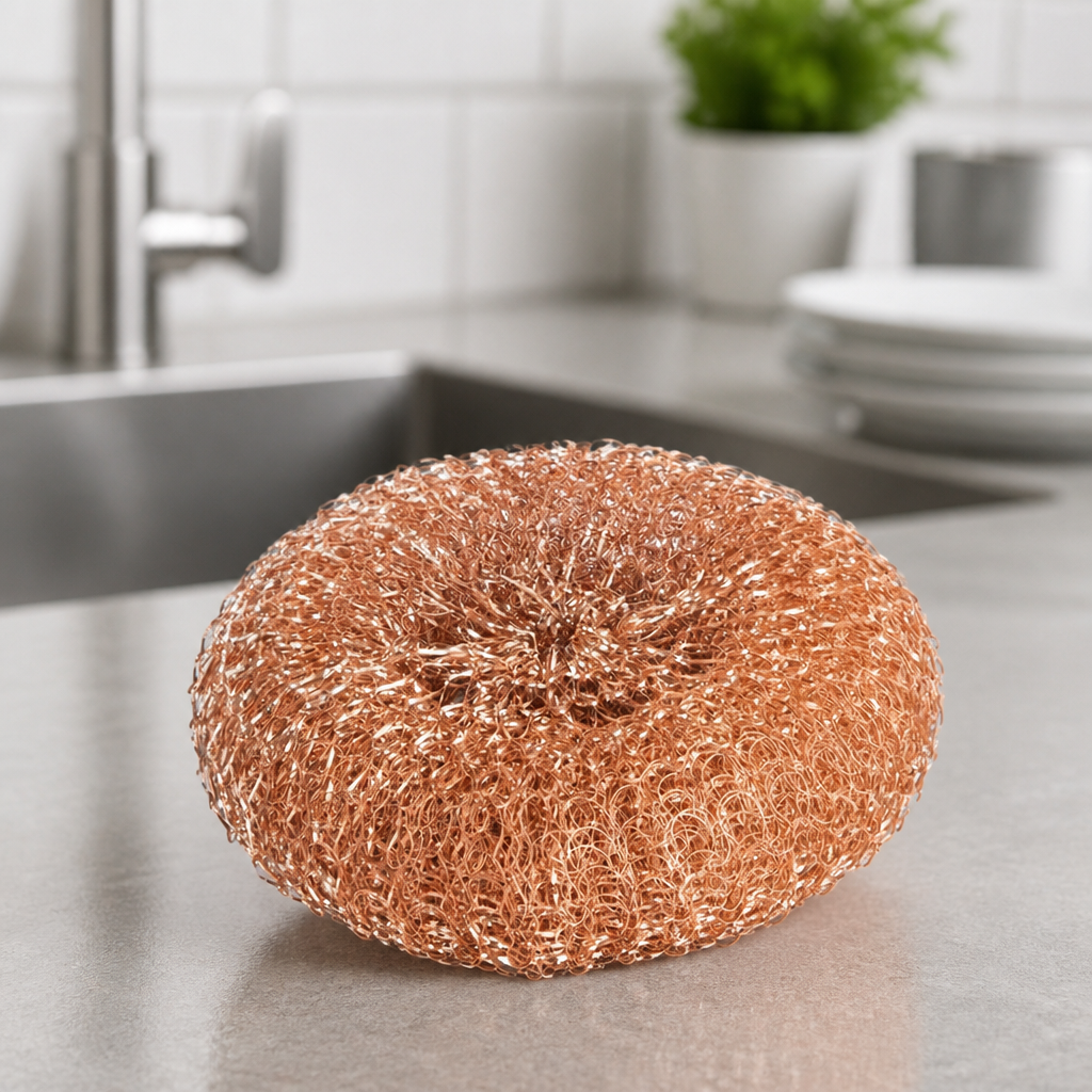 Commercial Copper Scourers 20 Pack - Gentle On Surfaces