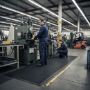 Premium Anti-Fatigue Matting with Drainage Holes - 910x3000mm Black Durable Design for Increased Traction and Comfort
