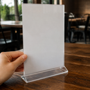 Commercial A4 Vertical Perspex Menu Holder Display Stand