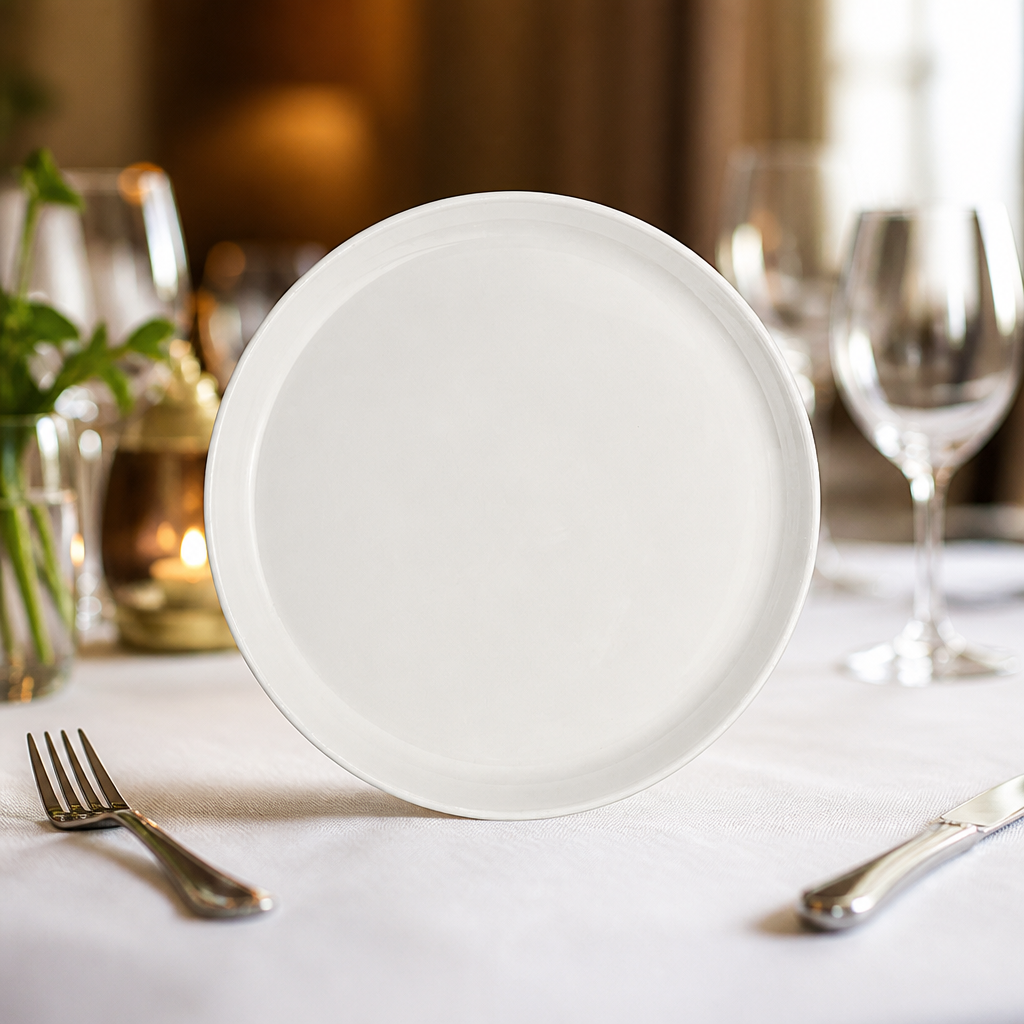 190mm Round Trays for Commercial Food Presentation - 12 Pack