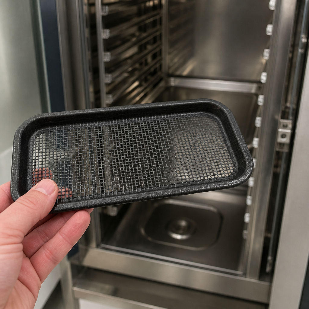 Perforated Trays 19x140mm Non-Stick Commercial Cooking 2 Pack