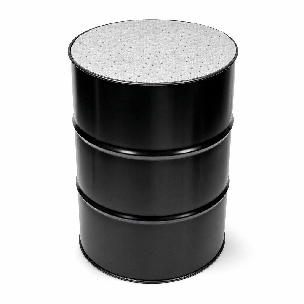 Barrel Top Oil Spill Absorbent Cover