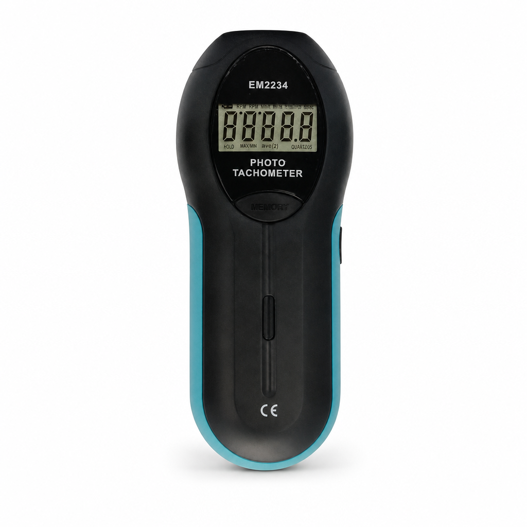 Battery Operated Digital Tachometer with Non-Contact Speed Reading