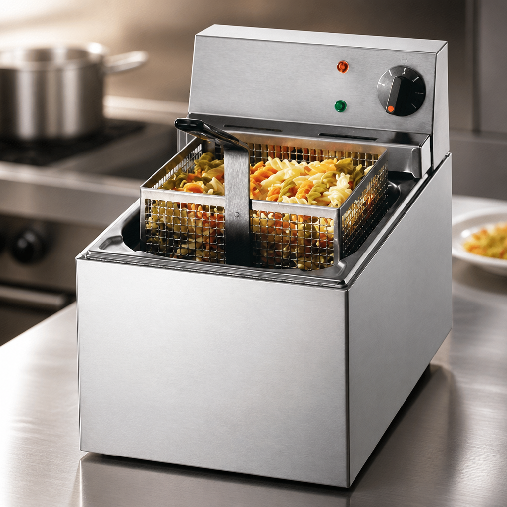 5Ltr Commercial Electric Pasta Boiler with Lift-Out Control