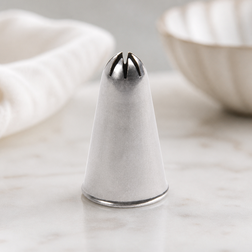 3mm Stainless Steel Closed Star Piping Nozzle for Baking
