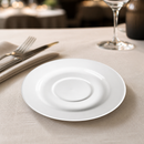 Commercial Porcelain Saucers 143mm for Restaurants 6 Pack