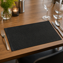 Commercial PVC Placemats Black 450x330mm 6 Pack
