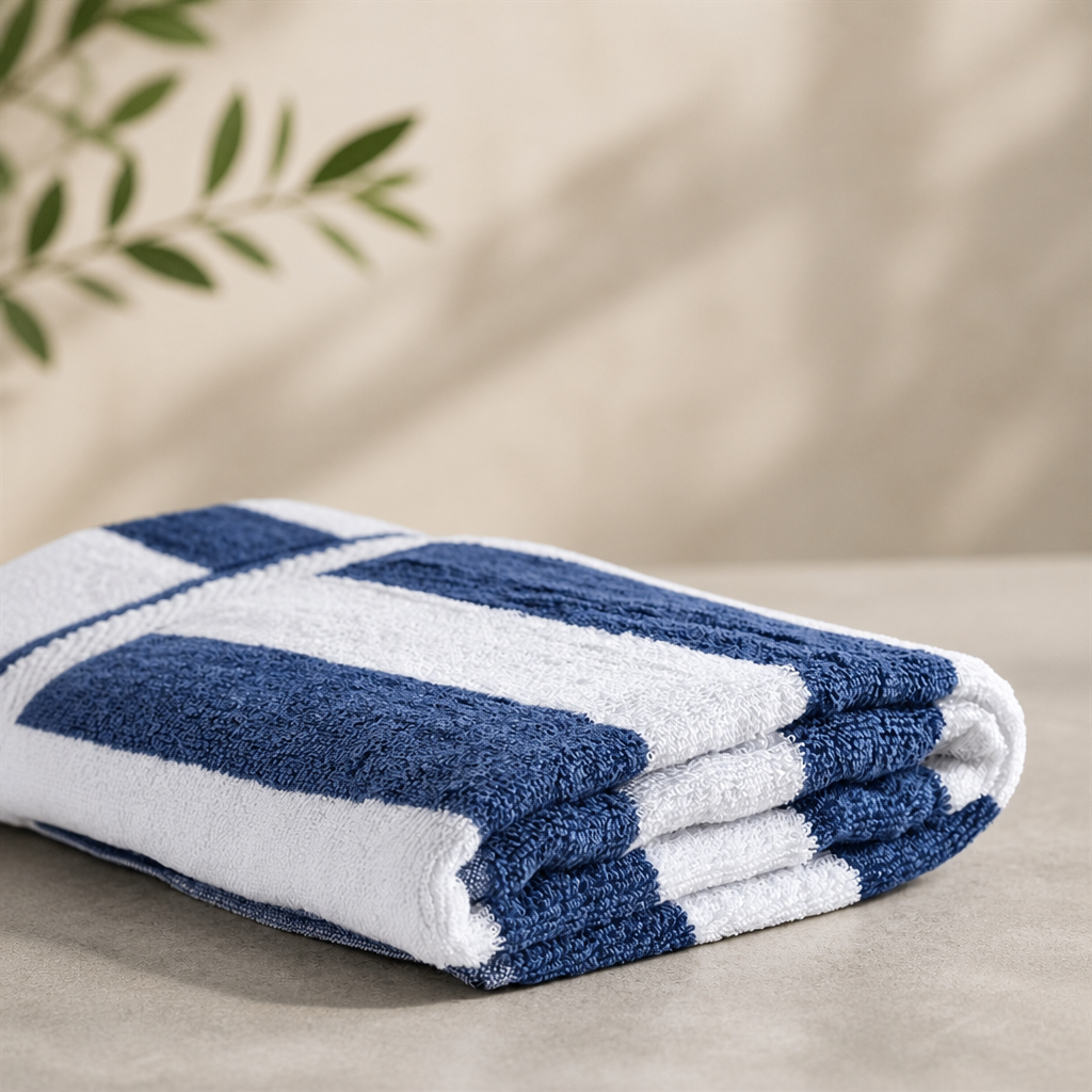 Commercial Spa Towel 480gsm Navy Luxury Soft Rapid Drying