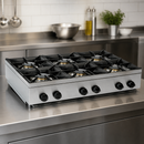 Commercial 6 Burner LPG Hob Stainless Steel 26.1kW 900mm