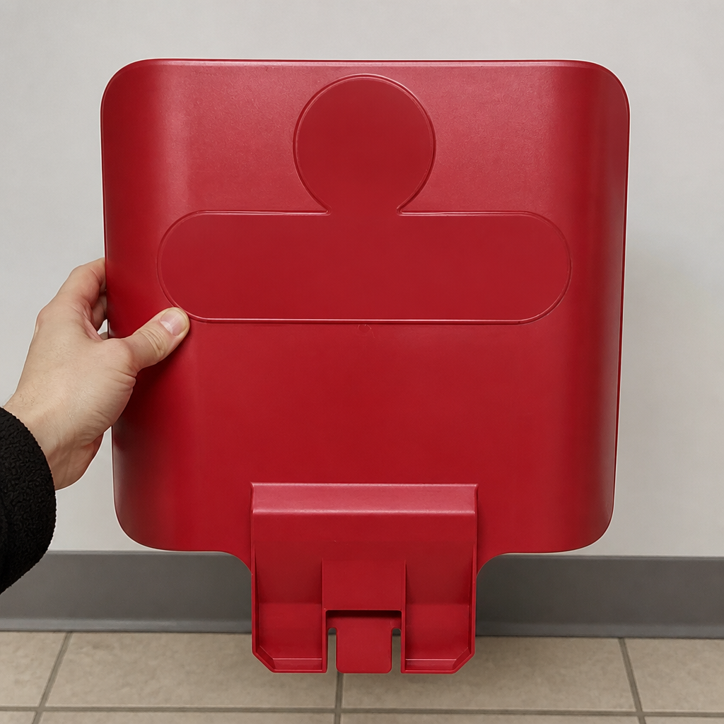 Commercial Recycling Station Billboard Red 44x29cm