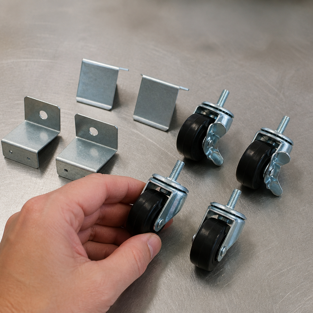 Commercial Replacement Castors Set of 4 for Upright Fridges