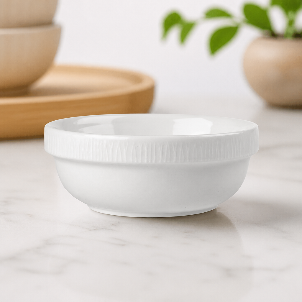 Commercial Bamboo Stacking Bowls 10oz 6 Pack