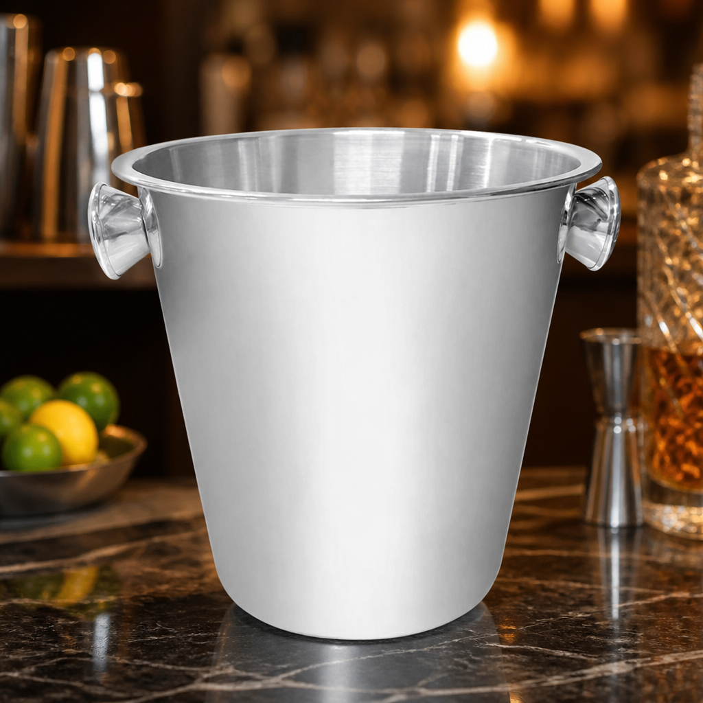 4.59Ltr Commercial Stainless Steel Wine Bucket with Handles