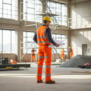Premium High Visibility Three Band Work Trousers - Tall Leg Design with EN ISO 20471 Class 1 Compliance for Enhanced Safety