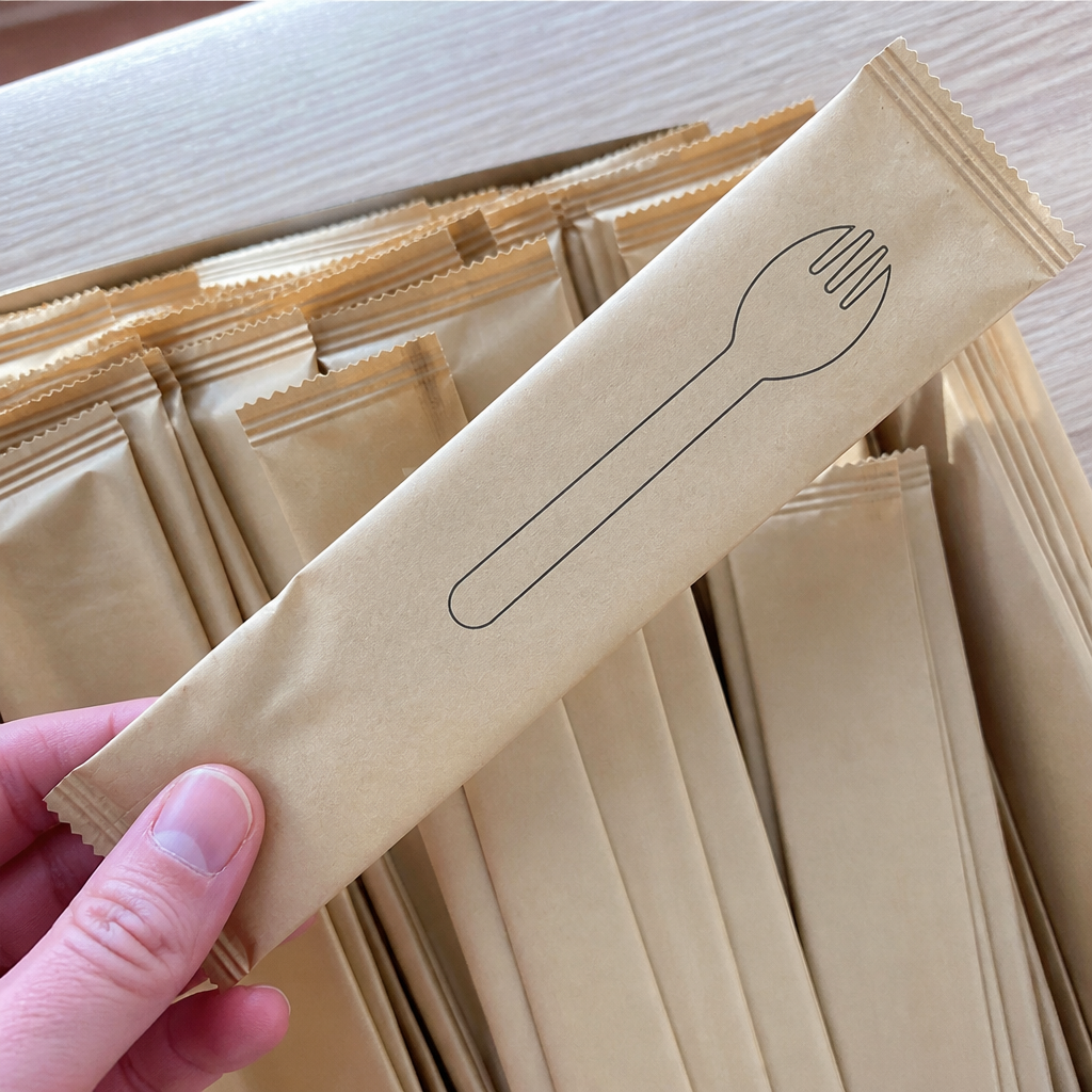 Compostable Wooden Sporks 500 Pack Eco-Friendly Cutlery