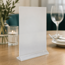 Commercial A4 Vertical Perspex Menu Holder Display Stand