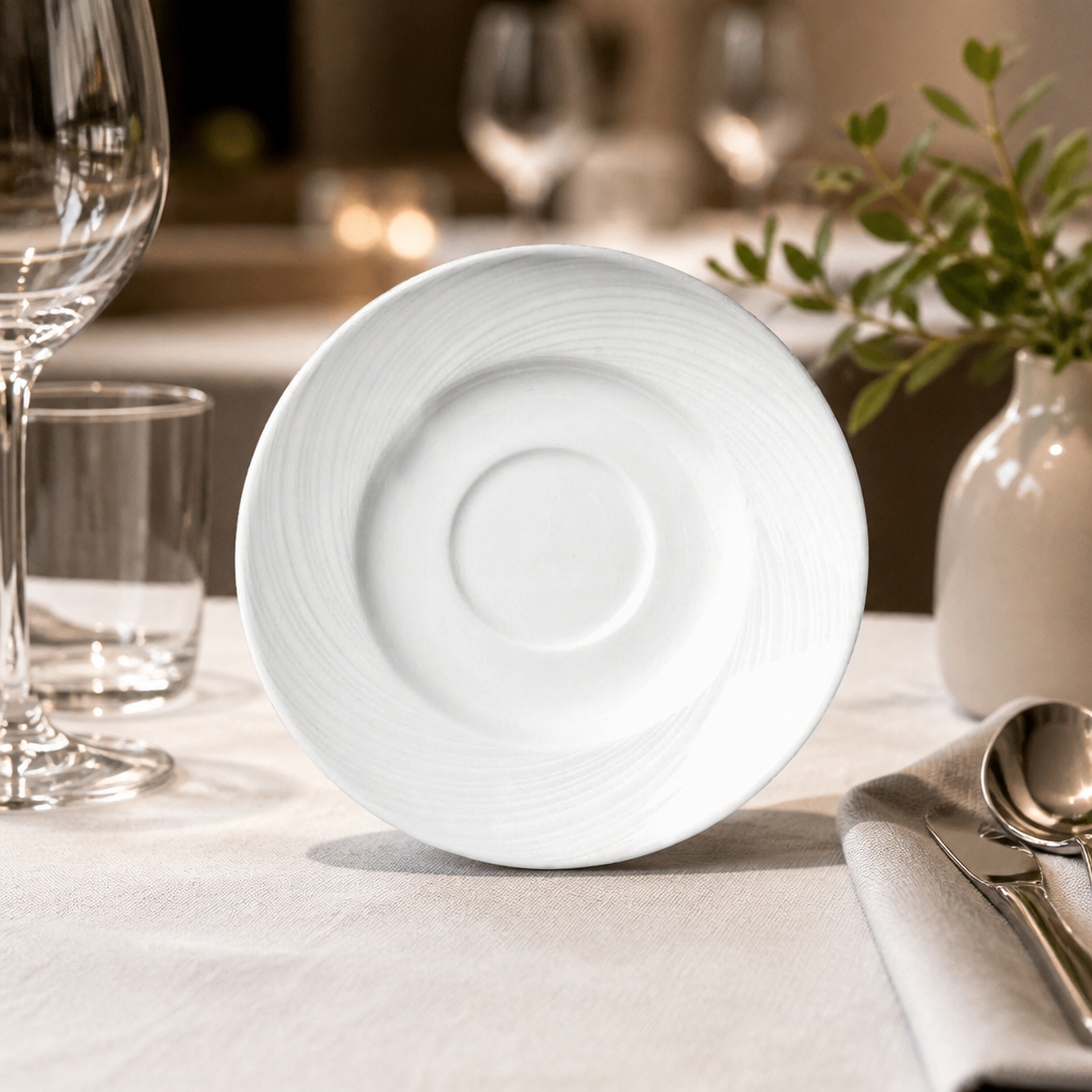 Commercial 165mm Saucers - 36 Pack for Catering
