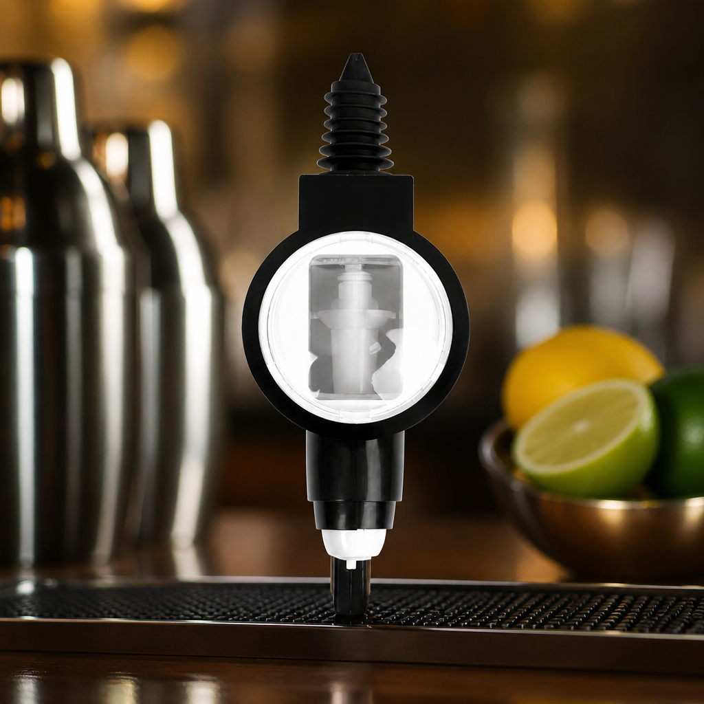 35ml Commercial Bar Optics Spirit Dispenser in Black Finish