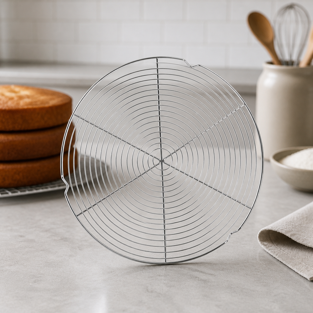 Commercial Cake Cooling Rack 280mm Chrome Steel Grate