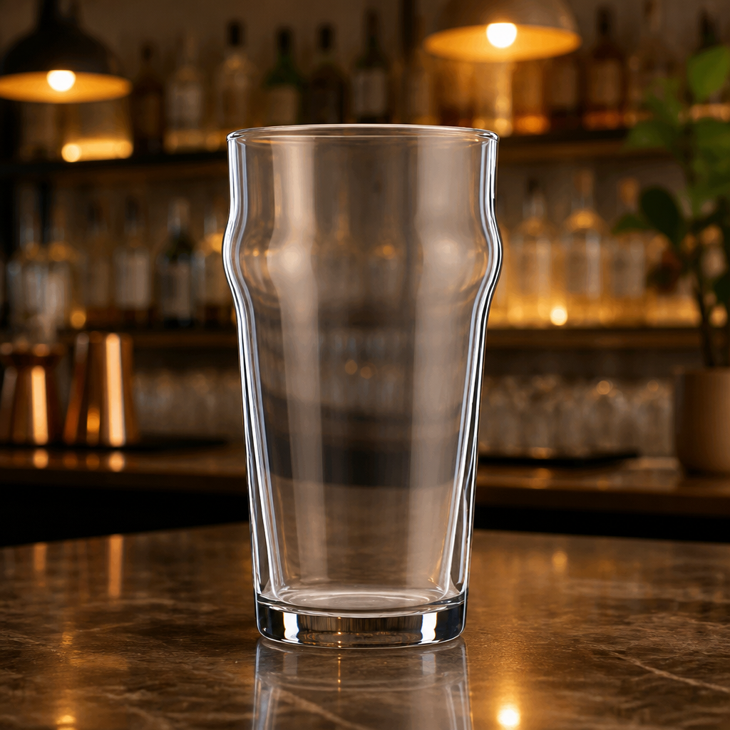 570ml Commercial Pint Glasses - 48 Pack Nucleated Beer Glasses