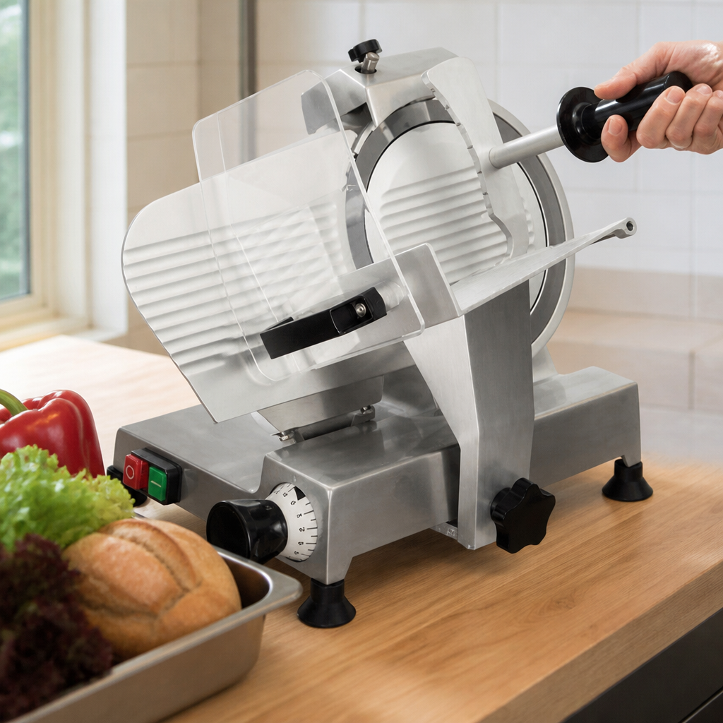 Commercial Meat Slicer 250mm for deli and restaurant use