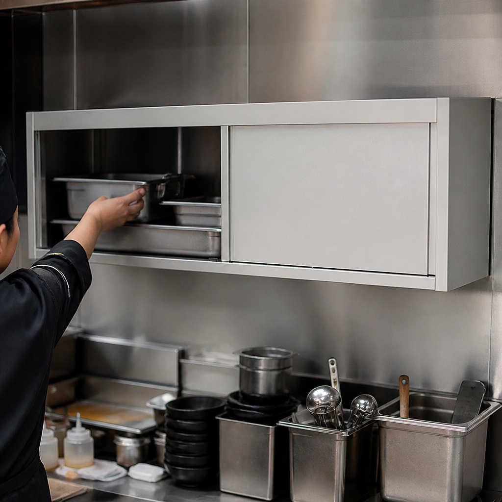 Commercial Stainless Steel Wall Cupboard 650x1800mm