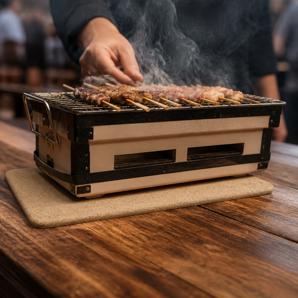 Medium Konro Grill Heat Mat 30x635mm for commercial use