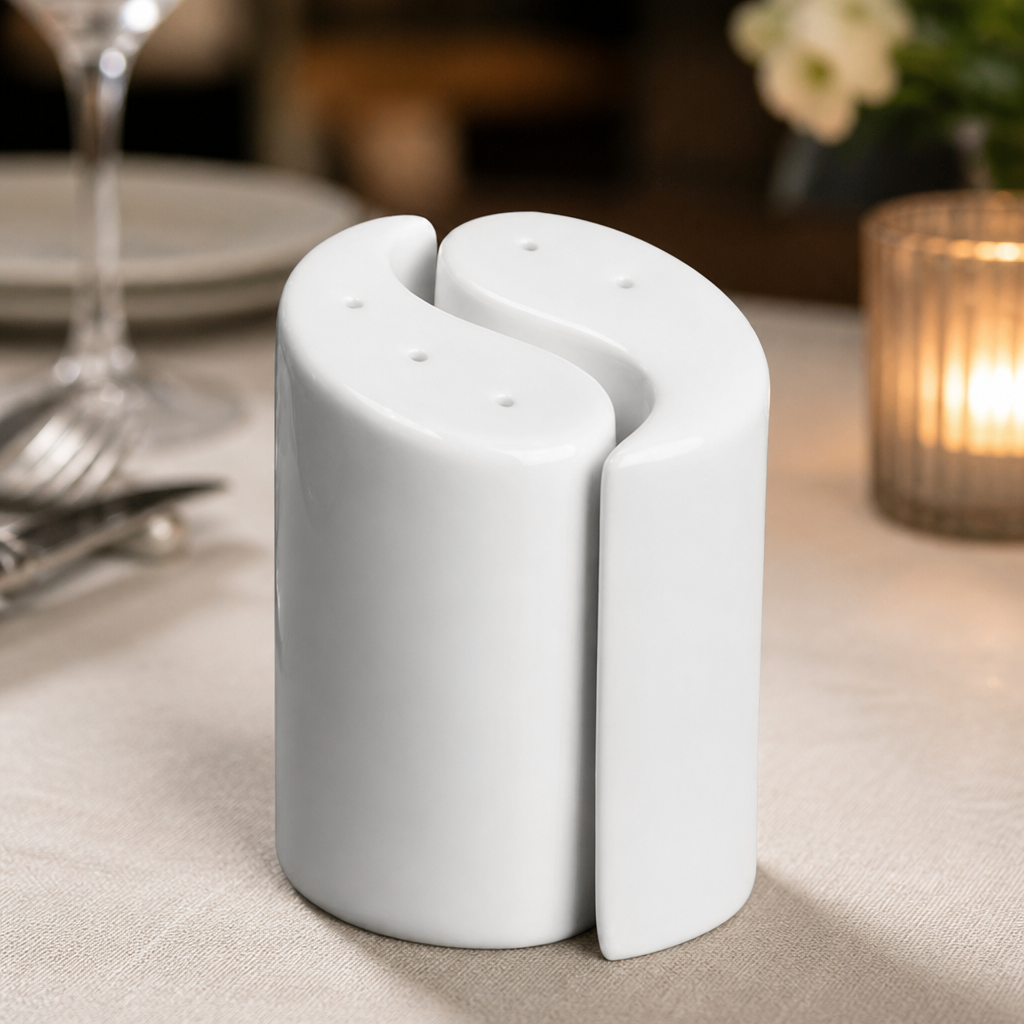 Commercial Yin Yang Salt and Pepper Shakers 95mm 12 Pack