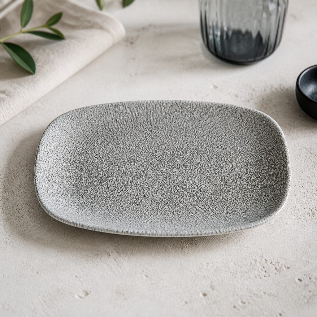 Commercial Oblong Plates 237x157mm Super Vitrified Porcelain