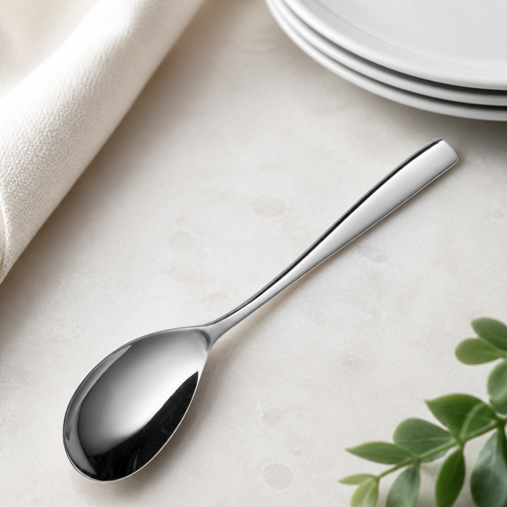 Commercial Stainless Steel Serving Spoons 12 Pack 220mm