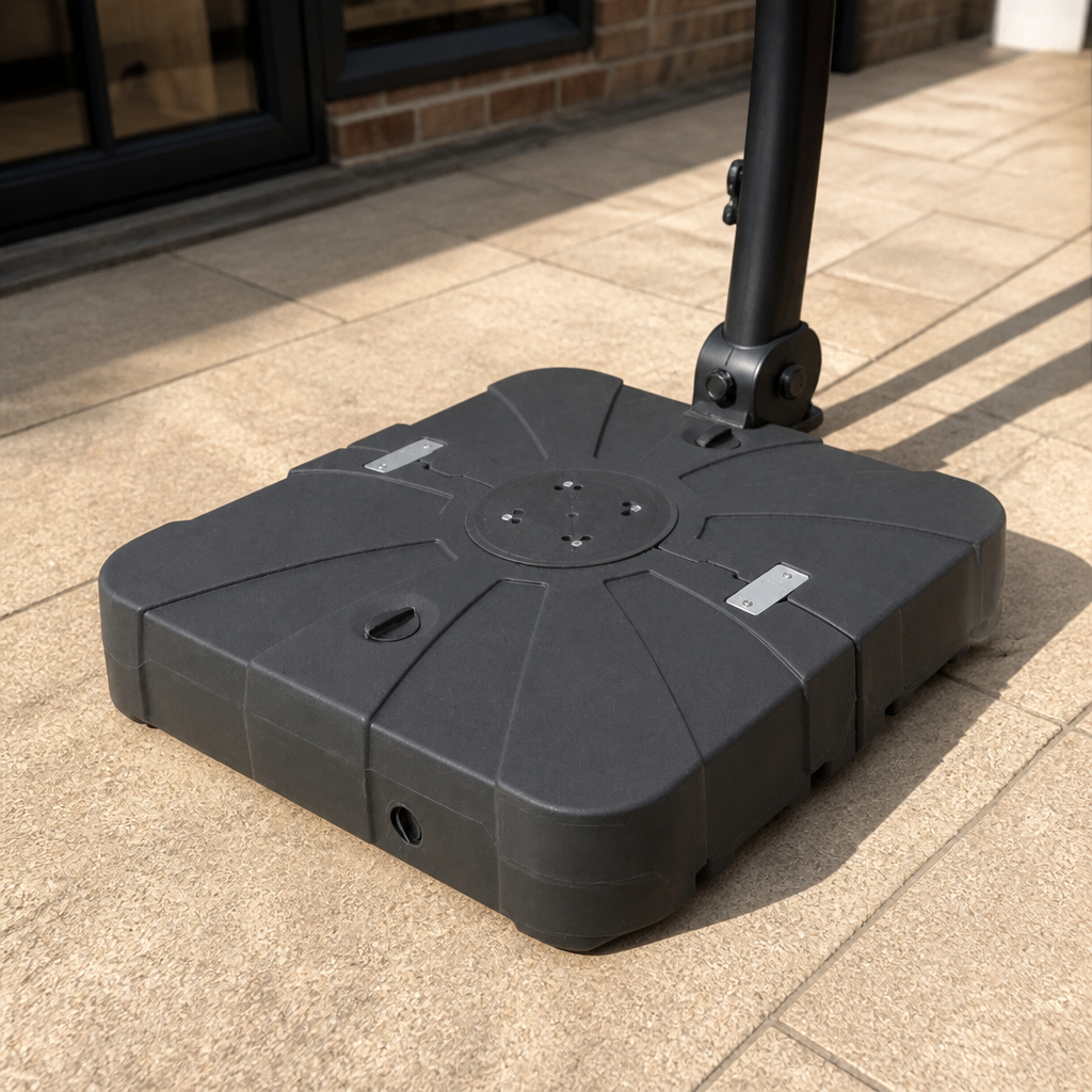 Heavy Duty 100kg Water Fill Parasol Base with Wheels