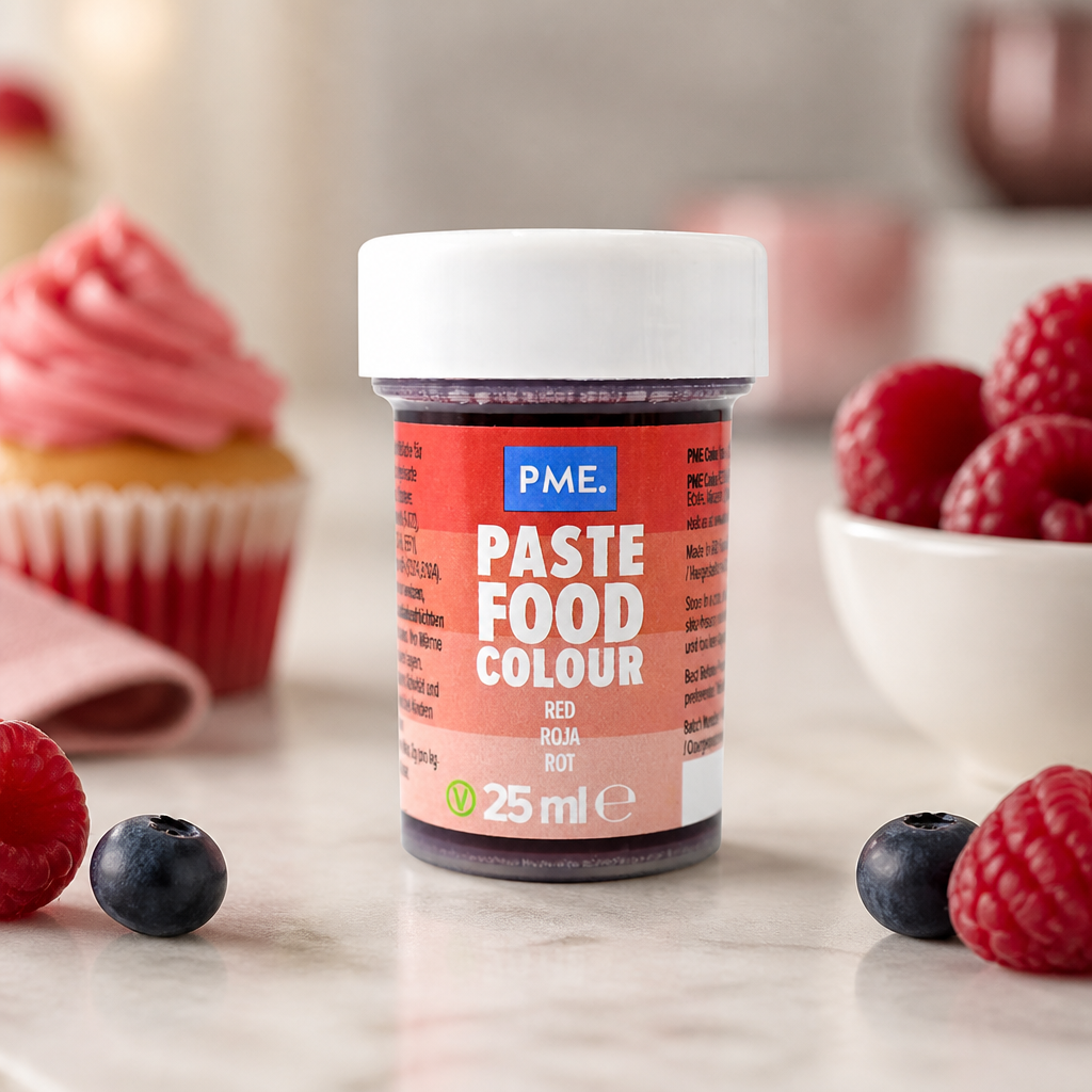Commercial Food Colour Concentrate Gel Paste - Berry Red 25g