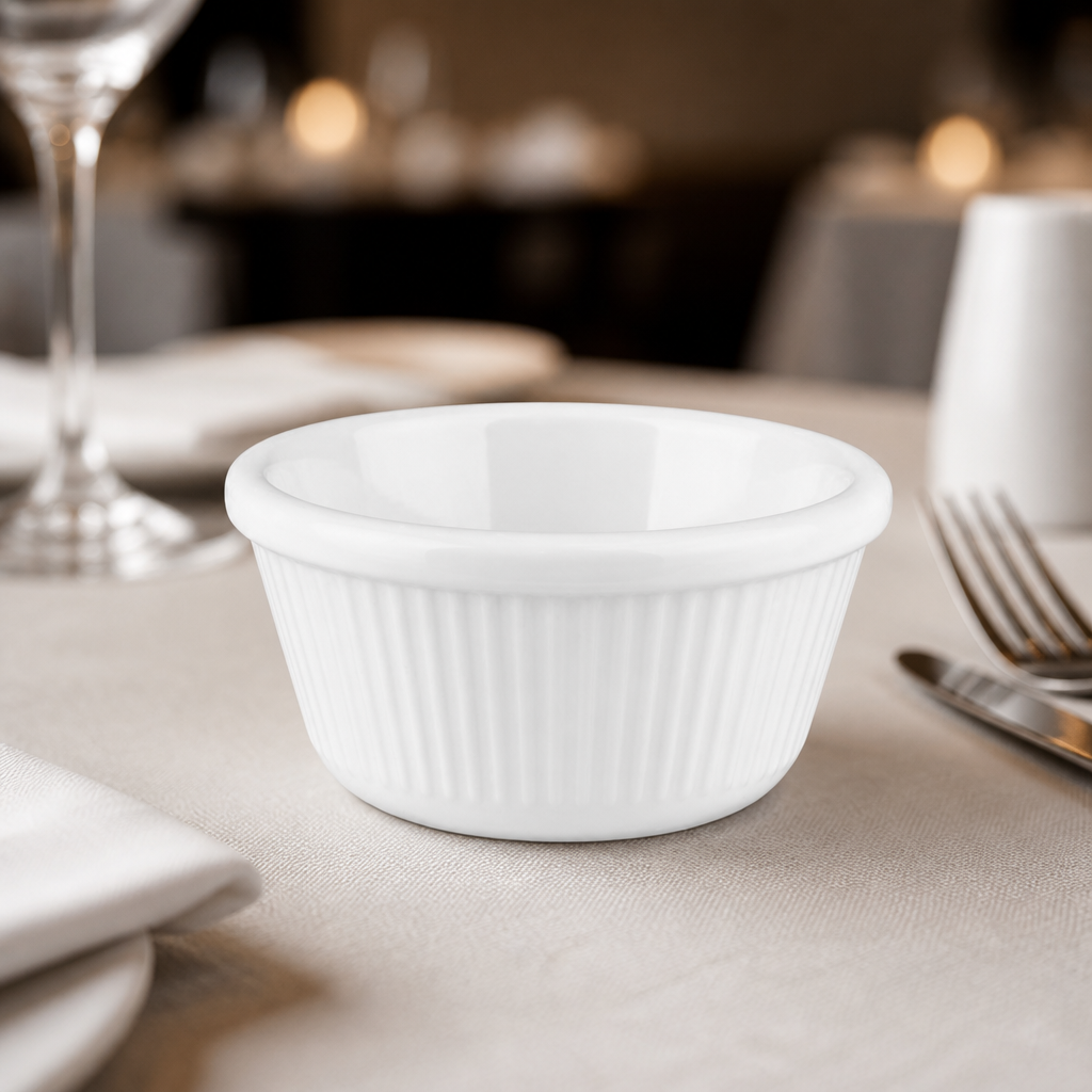 Commercial Melamine Fluted Ramekins 76mm 12 Pack