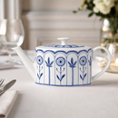 Commercial Oval Teapot 550ml Bone China 2 Cup Set of 6