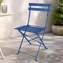 Commercial Outdoor Folding Chairs Dark Navy 2 Pack