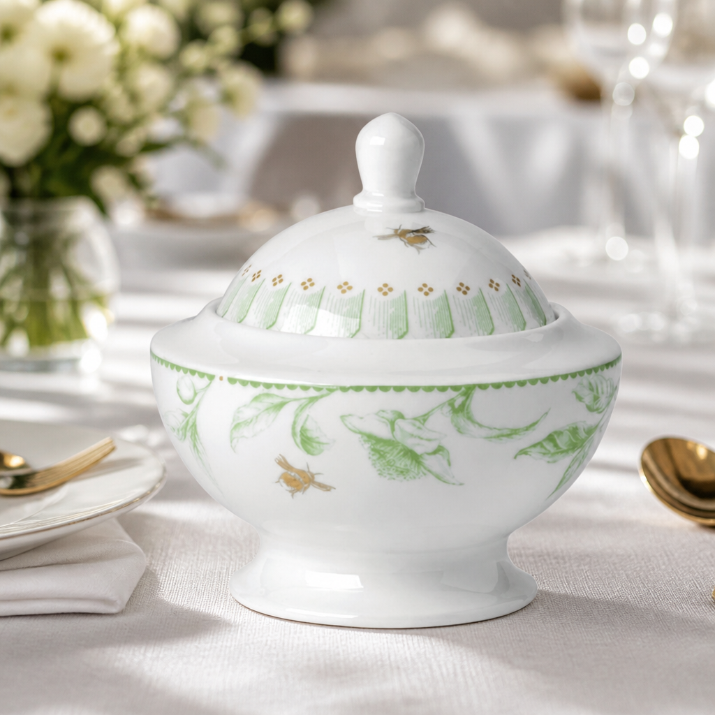 Commercial Covered Sugar Bowl 250ml for Afternoon Tea 12 Pack